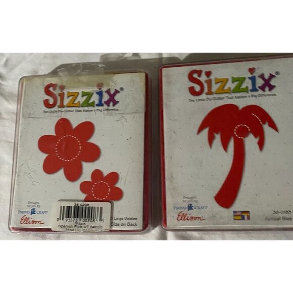 Sizzix Large Daisies & Palm Tree Decorative Papercraft Die-Cut Shapes - Pair - Picture 1 of 4
